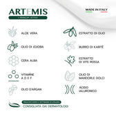 VOVEES Artemis: infografica originale degli attivi cosmetici approvati