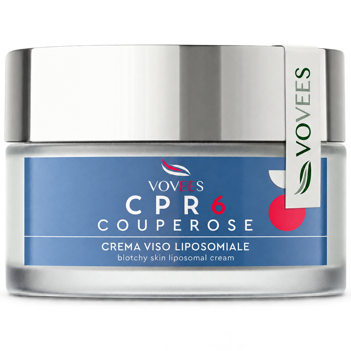 VOVEES CPR6 crema viso couperose – render prodotto su sfondo trasparente